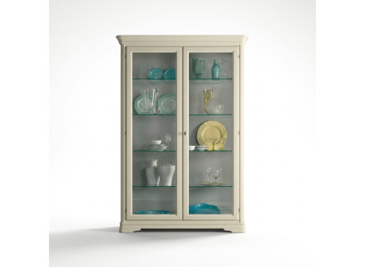 Vitrine en verre Armoire en bois Salon Vitrines Meubles de luxe italiens