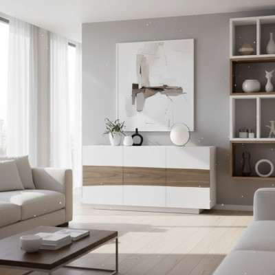 Buffet Commode en bois Meubles Salon Blanc Moderne Armoire neuve