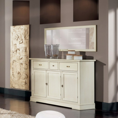 Buffet de luxe Commode Armoire Étagère Meuble Armoire en bois Italie Garde-robe