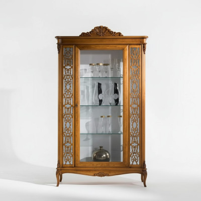 Vitrine Meubles de luxe italiens vitrines buffet en verre armoire design
