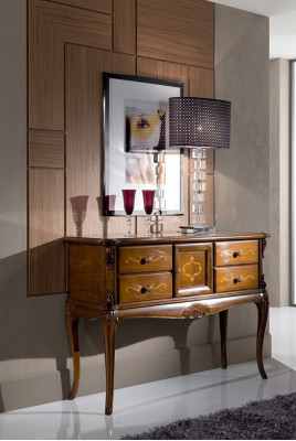 Commode en bois Meubles italiens Armoire Consoles Commodes Console neuve