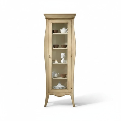 Buffet Vitrine de Luxe Armoire en Verre de Style Classique Italien Meubles