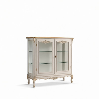 Vitrine en verre vitrine de luxe vitrine blanche vitrine de meuble classique italien