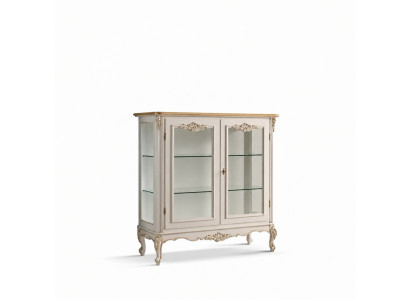 Vitrine en verre vitrine de luxe vitrine blanche vitrine de meuble classique italien