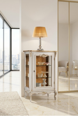 Vitrines d'affichage de vitrines de magasin Style Armoire en verre Design classique en bois Meubles