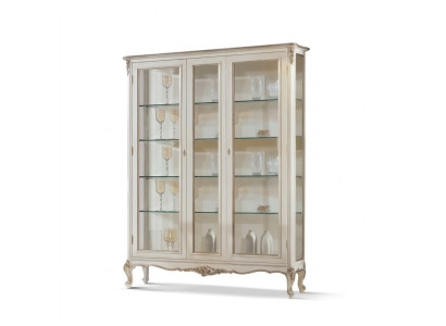 Vitrine en verre 2 portes Armoires d'affichage en bois Armoires de salon Mobilier de conception nouveau