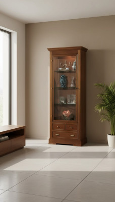 Meuble de design en bois de luxe Vitrine Armoire Style Buffet Italien Nouveau