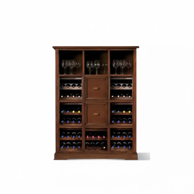 Bar à domicile Salon Armoire Cabinet de bar Vitrine Mobilier italien Bois