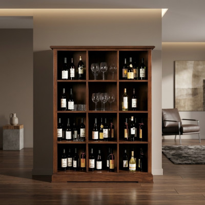 Garderobe Bar Armoire Vitrine Meuble de salon Étagère Design Bois