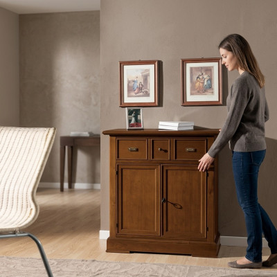 Bahut Commode Armoire Marron Commodes Armoires de design en bois neufs