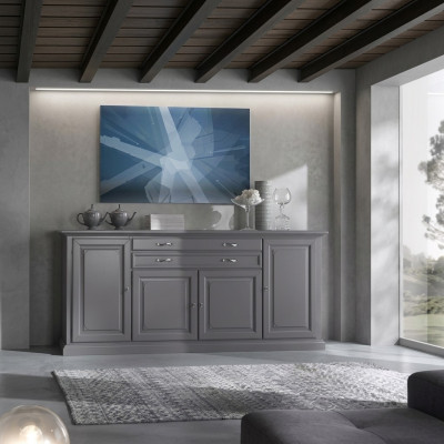 Commode Armoire Buffet Classique Luxe Salon Armoire Bois