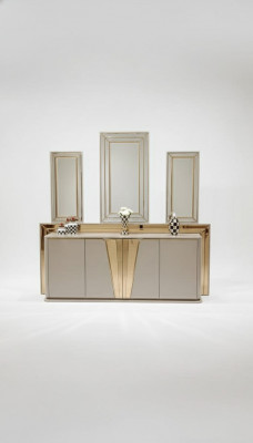 Luxueuse commode moderne avec 3 miroirs design exclusif et de haute qualité.