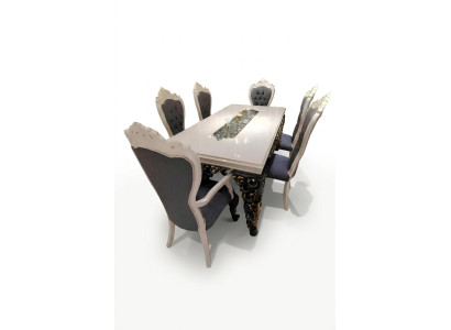 Design luxueux 4 chaises élégant recouvert de velours design élégant nouvelles chaises