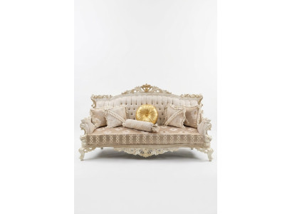 Élégant canapé 3 places Noble Mobilier élégant Salon Canapé beige neuf