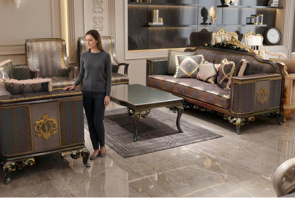 Moderne Luxe Canapé 3 places Premium Canapé Canapé confortable neuf de salon
