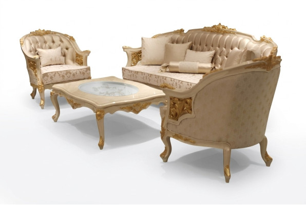Salon premium Canapé Luxueux Fauteuil moderne Ensemble de canapés neuf