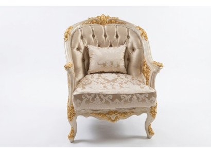 Fauteuil de salon élégant, fauteuil confortable, siège moderne, cadre neuf.