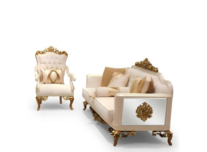 Ensemble de salon de luxe Ensemble de meubles 2x canapé 3 places Moderne Salon neuf