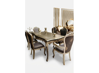 Stylischer Speisesaal 6x Stühle Esszimmermöbel 6x Stühle 6 robuste Stühle