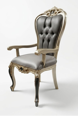 chaise de salle à manger exclusive Chesterfield chaise confortable en bois textile chaises de salle à manger
