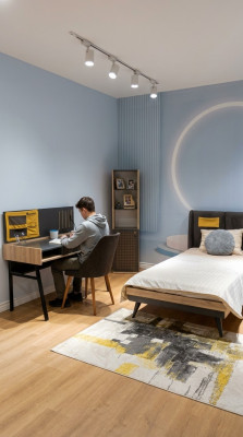 Ensemble complet de chambre d'enfants Jeu de chambre pour jeunes Ensemble moderne de meubles pour enfants de luxe