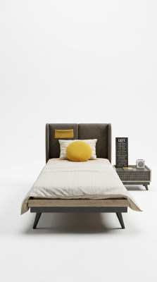 Ensemble de chambre Stilove Collection de meubles pour chambre de jeunes - Lit + Table de chevet