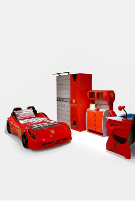 Un ensemble de chambre d'enfants complet et coloré, design de chambre à coucher, ensemble de mobilier noble.