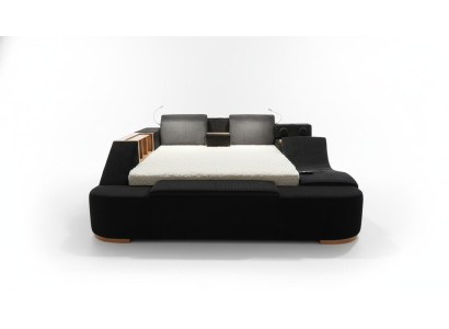 Mobilier de chambre coloré meubles colorés n Lits Lits Noir Lit Moderne.