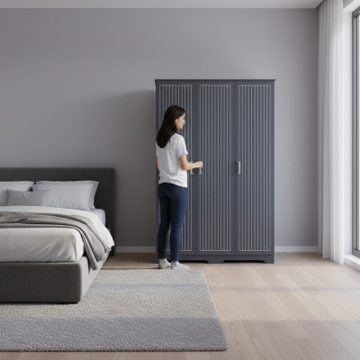 Armoire Armoire Mobilier Chambre Armoires Bois Noir Duplex
