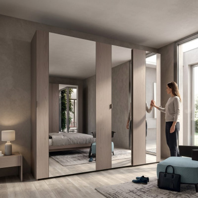 Armoire de luxe Design Chambre de sommeil Armoires Vêtements Armoire en bois