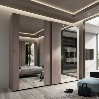 Armoire de luxe Design Chambre de sommeil Armoires Vêtements Armoire en bois