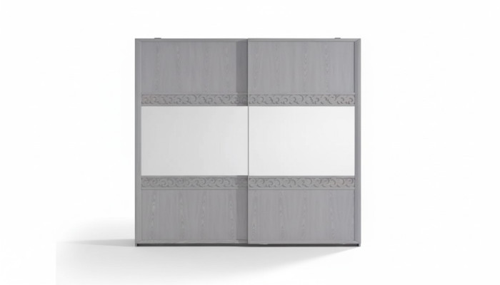 Armoire à portes coulissantes Armoire Armoire avec miroir Bois de luxe Moderne