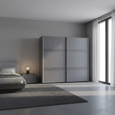 Armoire Chambre Armoire à Portes Coulissantes Garde-robe de Luxe Moderne