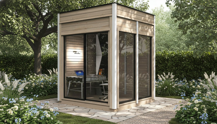 Maison de camping, maison en bois, maison de vacances, cabane de jardin, maison, jardin 245x245x318.