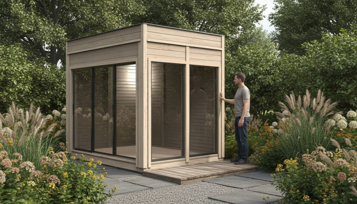 Cabane de camping maison de jardin maison maison en bois maison de vacances chalet camping 245x245x318