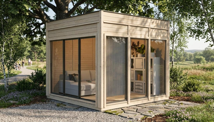 Cabane de camping, maison de jardin, maison en bois, maison de vacances, cabane de jardin 354x354x318