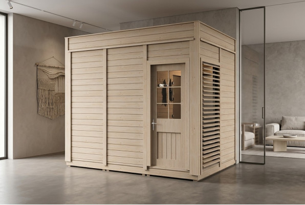 Sauna en bois Woodpro Garden Sauna en bois Sauna extérieur Saunas secs 345x245x318
