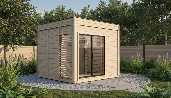 Sauna en bois sauna extérieur Bois Sauna en pin maison de sauna panoramique de jardin