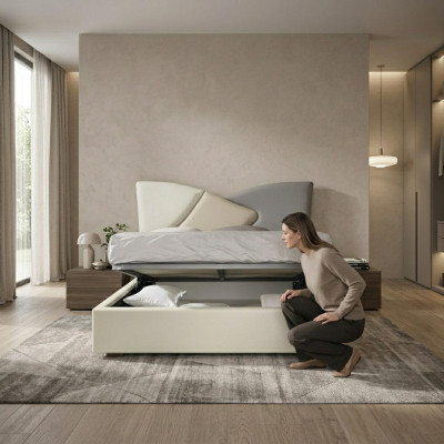 Lit Lit double Chambre Mobilier Lits Style italien Ameublement