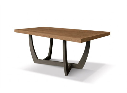 Table à manger 180cm Table de cuisine en bois Tables de salle à manger neuves Table brune Table moderne