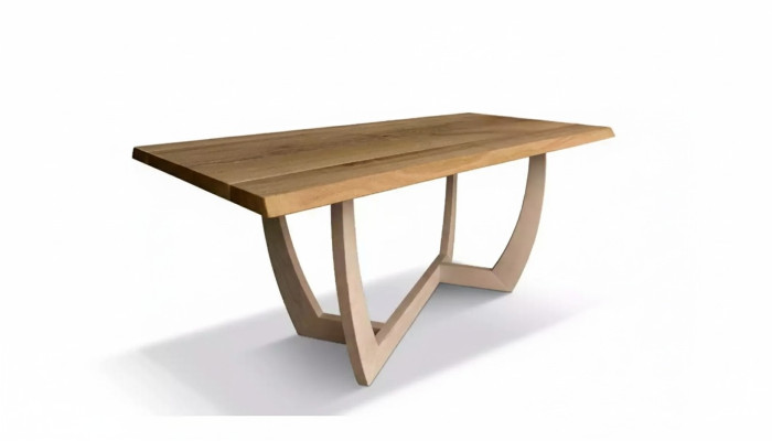 Salle à manger Table à manger 180cm Table de cuisine en bois Table 90x180 marron moderne