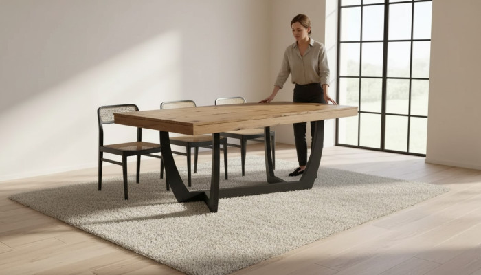 Table à manger table de cuisine 180x90 Tables de designer en bois table en bois tables à manger