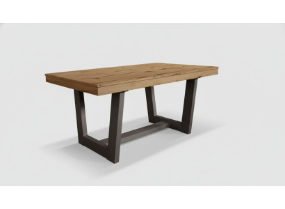 Table à manger en bois table extensible de salle à manger 160/240 x 90 x 78 cm style moderne