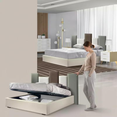 Lit Moderne Élégant Chambre de Luxe Lits Meuble Italien 180x200