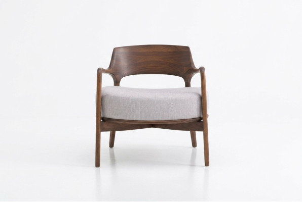 Chaise de salle à manger Fauteuil de salon Fauteuils inclinables en bois moderne Rembourrage inclinable
