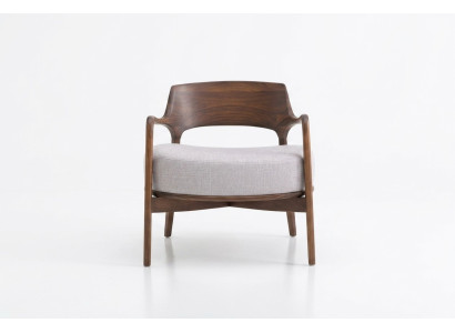 Chaise de salle à manger Fauteuil de salon Fauteuils inclinables en bois moderne Rembourrage inclinable