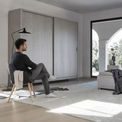Chambre Armoire Matière Bois Armoire gris Moderne nouveau