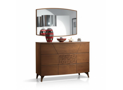 Ensemble de chambre Commode Miroir Luxueux Complet Commodes Modernes 2 pièces