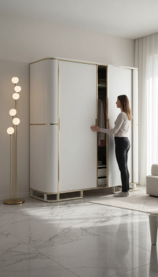 Armoire de chambre en bois Armoire Moderne Nouvelle de Luxe