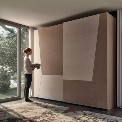 Armoire marron Chambre Matériau Bois Armoire Luxe Moderne